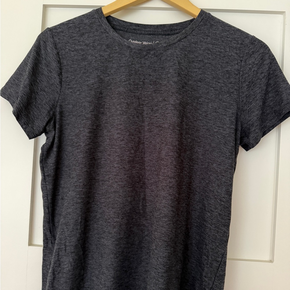 Outdoor Voices Women’s CloudKnit T-Shirt Size M Charcoal Grey